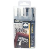 Feutre-craie WATERPROOF MEDIUM, étui de 4
