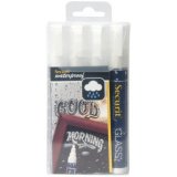 Feutre-craie WATERPROOF MEDIUM, étui de 4