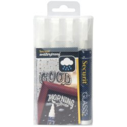 Feutre-craie WATERPROOF MEDIUM, étui de 4, assorti