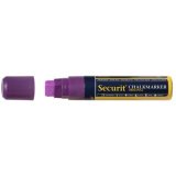 Securit wide tip chalk marker, red