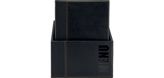 Protège-menus TRENDY, A4, boîte de 20, noir