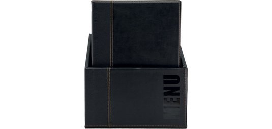 Protège-menus TRENDY, A4, boîte de 20, noir