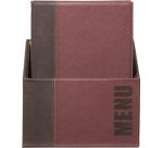 Protège-menus TRENDY, A4, boîte de 20, bordeaux