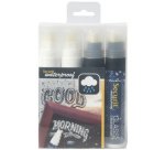 Feutre-craie WATERPROOF LARGE, étui de 4