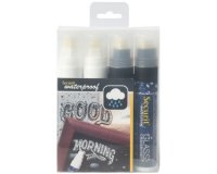 Feutre-craie WATERPROOF LARGE, étui de 4