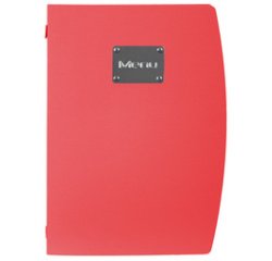 Protège-menus RIO MENU, A4, rouge