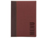 Protège-menus TRENDY, A4, bordeaux