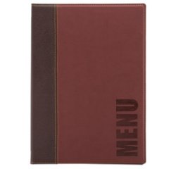 Protège-menus TRENDY, A4, bordeaux