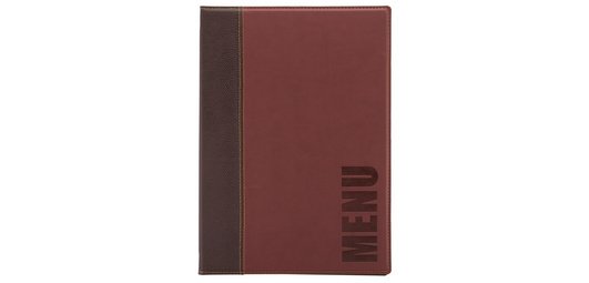 Protège-menus TRENDY, A4, bordeaux