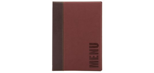 Protège-menus TRENDY, A4, bordeaux
