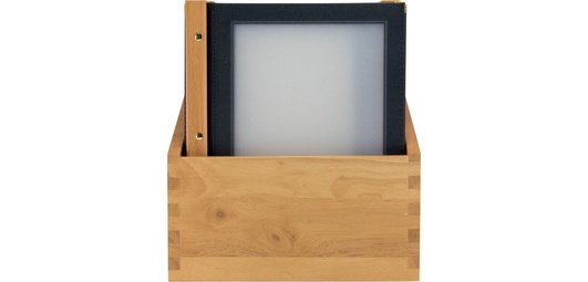 Protège-menus WOOD, A4, dans une boîte de 20