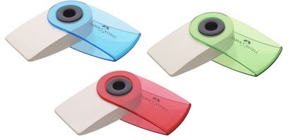 FABER-CASTELL Gomme en plastique 'SLEEVE MINI', assorti