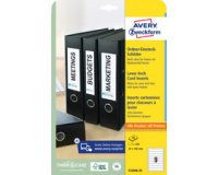 Etiquette pour dos de classeurs, 50 x 146 mm