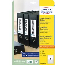 Etiquette pour dos de classeurs, 50 x 146 mm