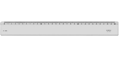 Règle plate biseau anti-tache, 300 mm