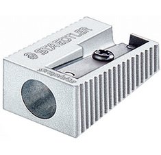 Taille-crayon, en métal, argenté