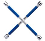 Clé en croix, avec un revêtement antidérapant