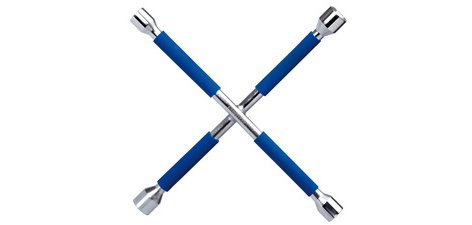 Clé en croix, avec un revêtement antidérapant