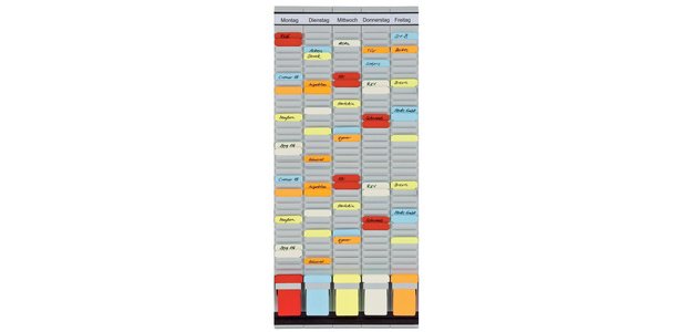 Tableau planning à fiches T, (L)315 x (H)780 mm