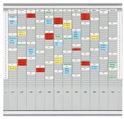 Tableau planning à fiches T, (L)819 x (H)780 mm