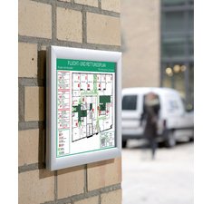 Cadre porte-affiches security, ininflammable, A4