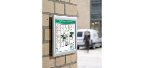 Cadre porte-affiches security, ininflammable, A2