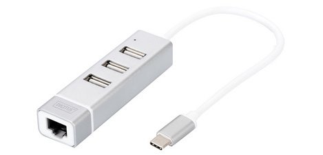 adaptateur USB 2.0 vers Fast Ethernet, 3 ports USB