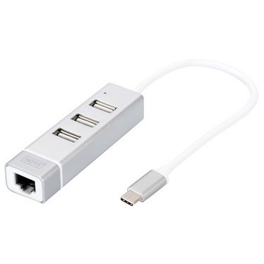 adaptateur USB 2.0 vers Fast Ethernet, 3 ports USB