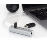 adaptateur USB 2.0 vers Fast Ethernet, 3 ports USB
