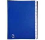 Trieur rigide Exacompta Ordonator alphabétique 26 divisions bleu