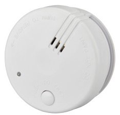 uniTEC Détecteur de fumée CE Mini, signal: env. 85 dB, blanc