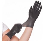 gants latex 'DIABLO', XL, noir - Boîte de 100 gants