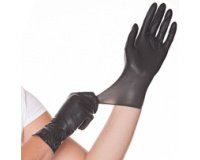 Latex gloves 'Diablo' Hygostar black - Box of 100 gloves
