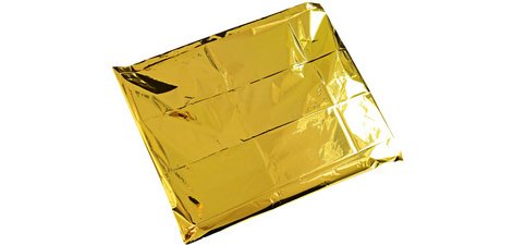 Couverture de survie, 1.600 x 2.100 mm, argent/or