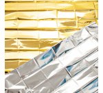Couverture de survie, 1.600 x 2.100 mm, argent/or