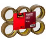 Ruban adhésif d'emballage secure seal Scotch, 50 mm x 66 m