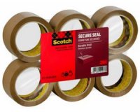 Ruban adhésif d'emballage secure seal Scotch, 50 mm x 66 m