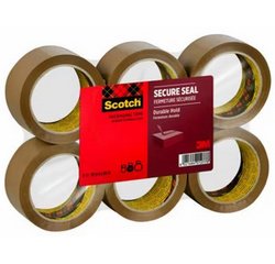 Ruban adhésif d'emballage secure seal Scotch, 50 mm x 66 m