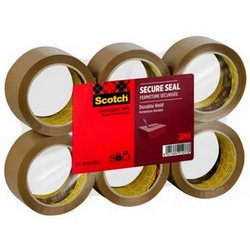 Ruban adhésif d'emballage secure seal Scotch, 50 mm x 66 m