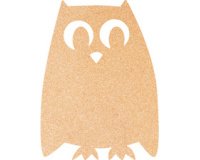 Tableau mural en liège SILHOUETTE 'Chouette'