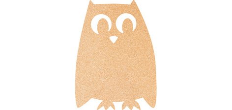 Tableau mural en liège SILHOUETTE 'Chouette'