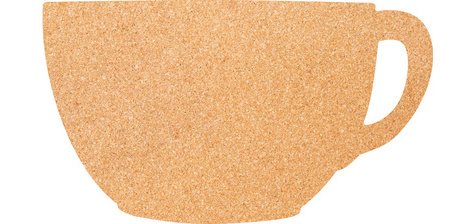 Cork wall panel SILHOUETTE 'Cup'