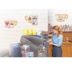 Tableau mural en liège SILHOUETTE 'Tasse'