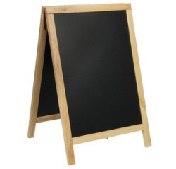Panneau trottoir DELUXE, avec tableau noir