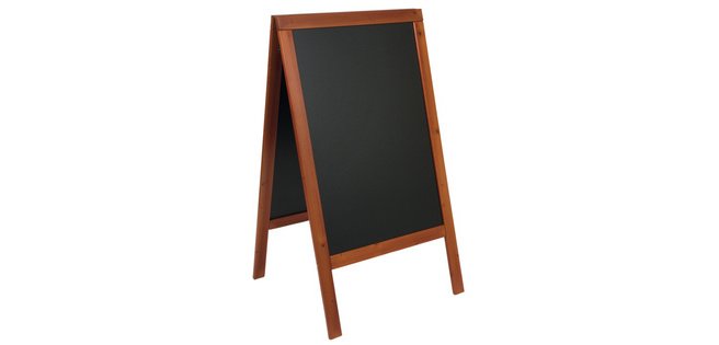 Panneau trottoir WOODY, avec tableau