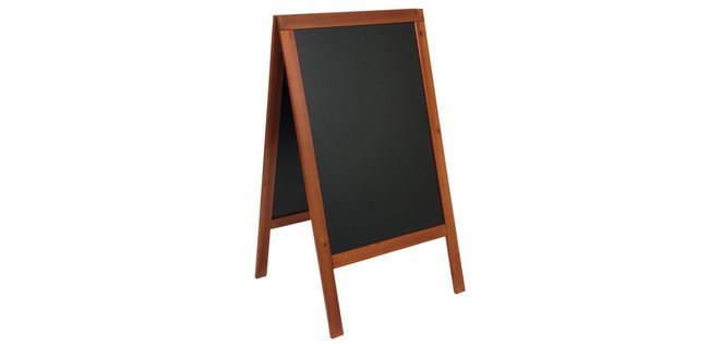 Panneau trottoir WOODY, avec tableau