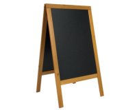 Securit stoepbord Sandwich ft 70 x 125 cm, teak
