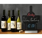 Ardoise de table SILHOUETTE 'Vin'