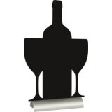 Ardoise de table SILHOUETTE 'Vin'