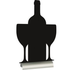 Ardoise de table SILHOUETTE 'Vin'